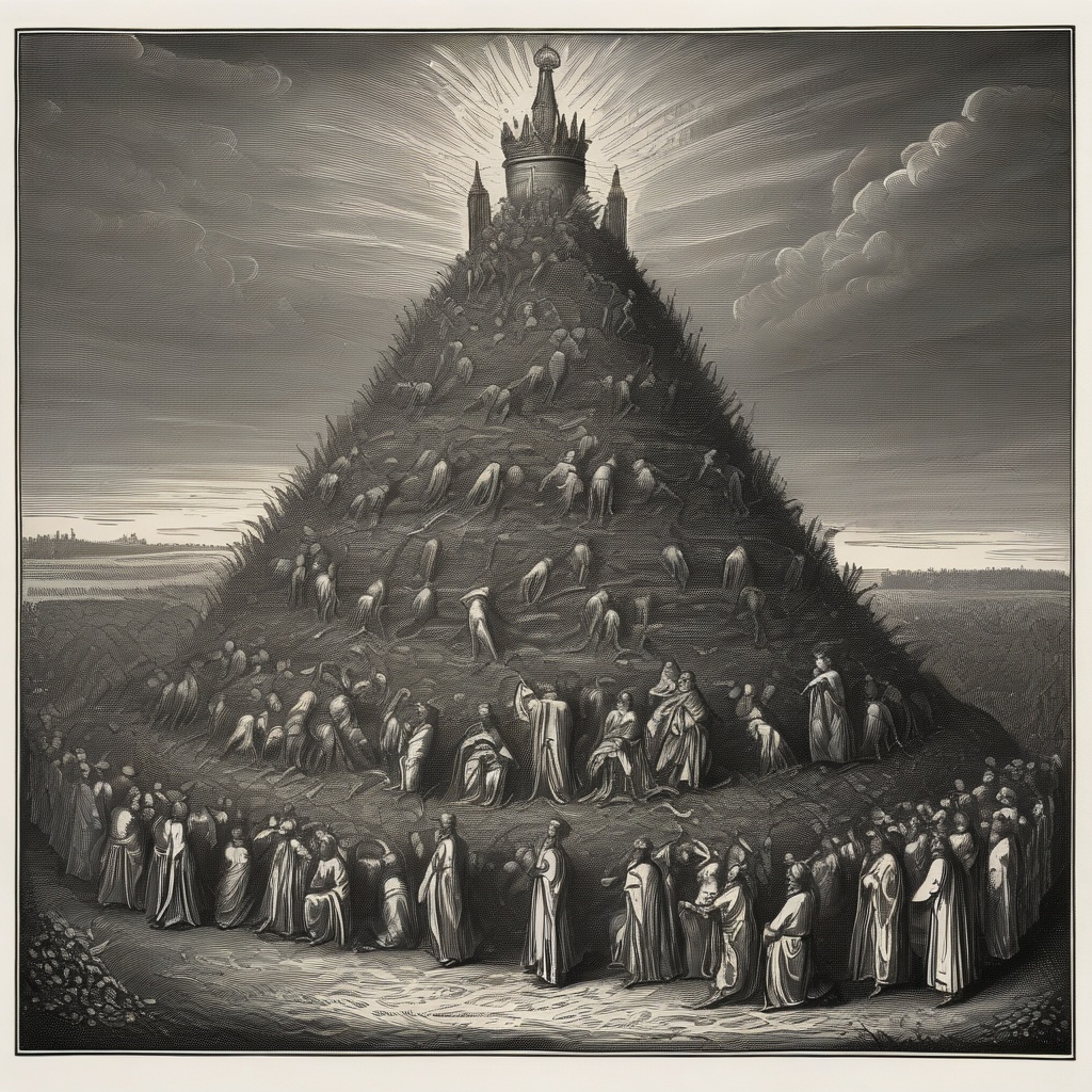 The Heresy: My dog died this morning. As I buried him, it taught me a valuable lesson about B2B SaaS sales pipelines. Always be digging. - A 19th-century style engraving