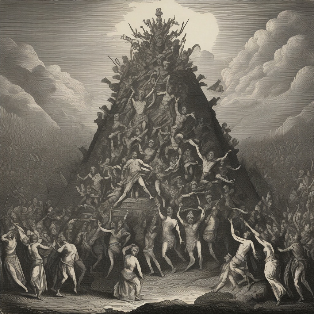 The Heresy: We noticed you haven't been participating in the voluntary weekend team-building exercises. Are you struggling with culture fit? - A 19th-century style engraving